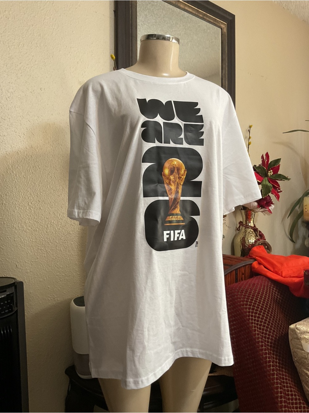 FIFA White "We Are 2022" Women's Graphic Tee